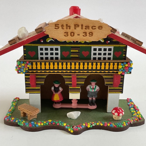 German Wood Black Forest weather house mushroom Made In Germany - Picture 2 of 10